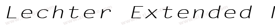 Lechter Extended Normal字体转换